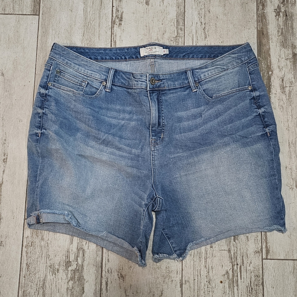 Torrid Light Blue Jean Shorts 26
